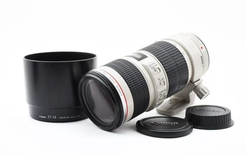 Canon EF 70-200mm f/4 L IS USM, yangidek holatda