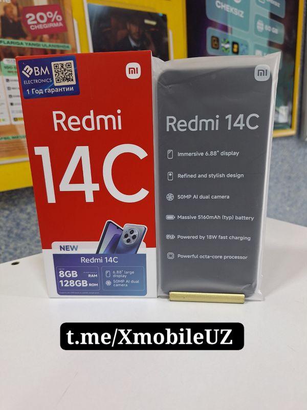 Redmi 14C 8/128GB yangi