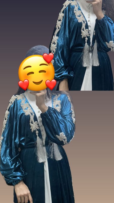 abaya toza villurdan qol mehnati 🥰
