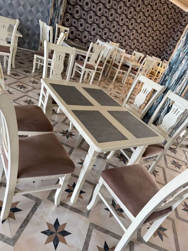 Stul stol kamplekt 6 talik srochna sotiladi 10 ta kamplekt bor Stul stol kamplekt 6 talik srochna sotiladi 10 ta kamplekt bor