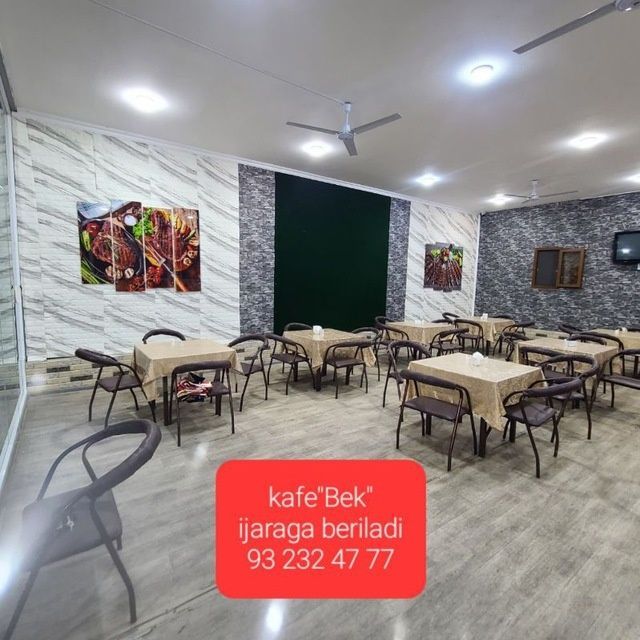 Kafe "Bek" ijaraga beriladi. Kafe "Bek" ijaraga beriladi.