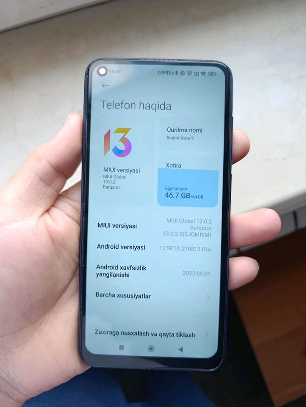 Xiaomi Redmi note 9 64GB