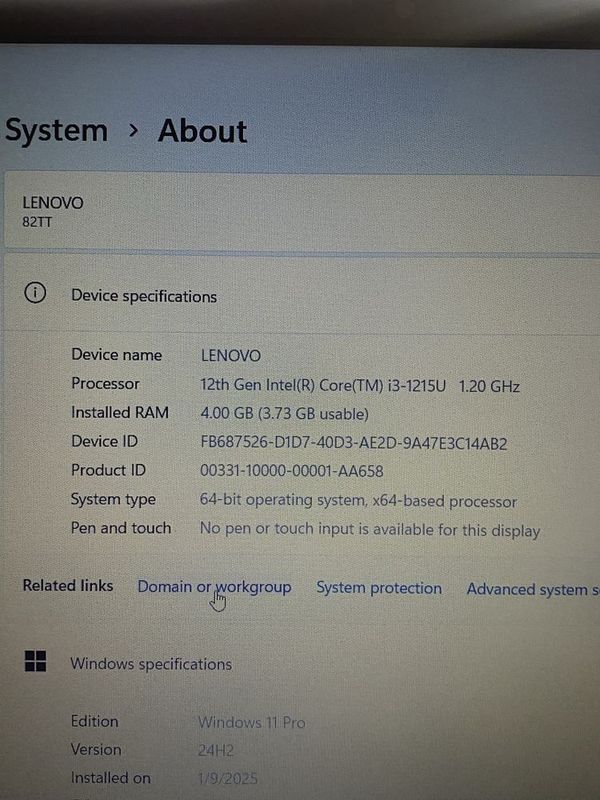 Noutbook Lenovo V15 G3