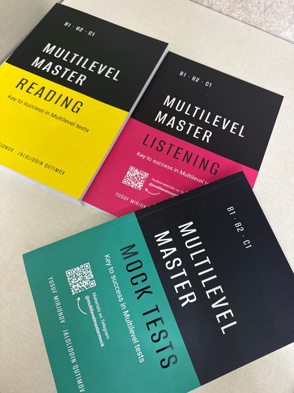Multilevel master; mock tests, reading, listening