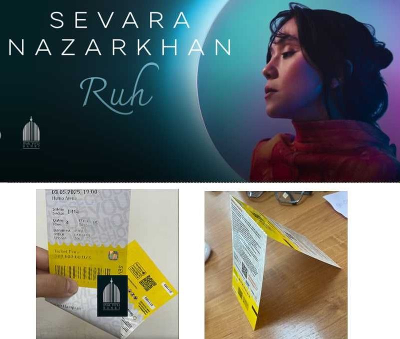 Sevara Nazarxonning konsertiga 2ta bilet bor.Kassadan arzon. srochna Sevara Nazarxonning konsertiga 2ta bilet bor.Kassadan arzon. srochna