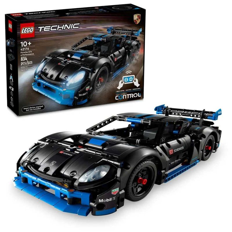 Lego 42176 Technic Porsche GT4 e-Performance управляется через телефон Lego 42176 Technic Porsche GT4 e-Performance управляется через телефон