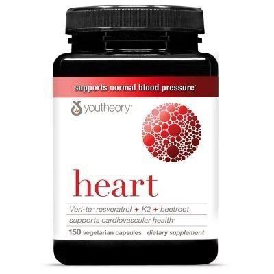 Ресвератрол, витамин К + свекла, Youtheory Heart Capsules with Resver