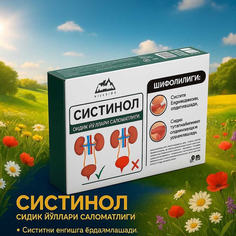 СИСТИНОЛ — Cistit va siydik yo‘llari salomatligi uchun giyohli choy СИСТИНОЛ — Cistit va siydik yo‘llari salomatligi uchun giyohli choy