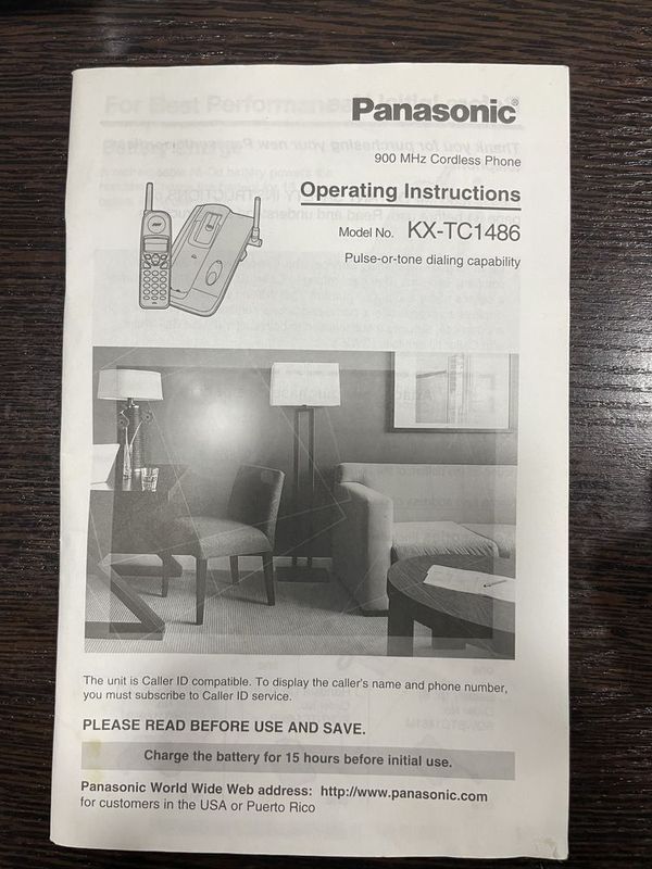 Panasonic KH-TC 1481B 900 МГц беспроводной телефон