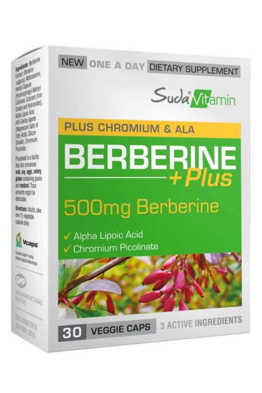 Suda Vitamin Berberine plus500 mg, 30 Kapsula Suda Vitamin Berberine plus500 mg, 30 Kapsula