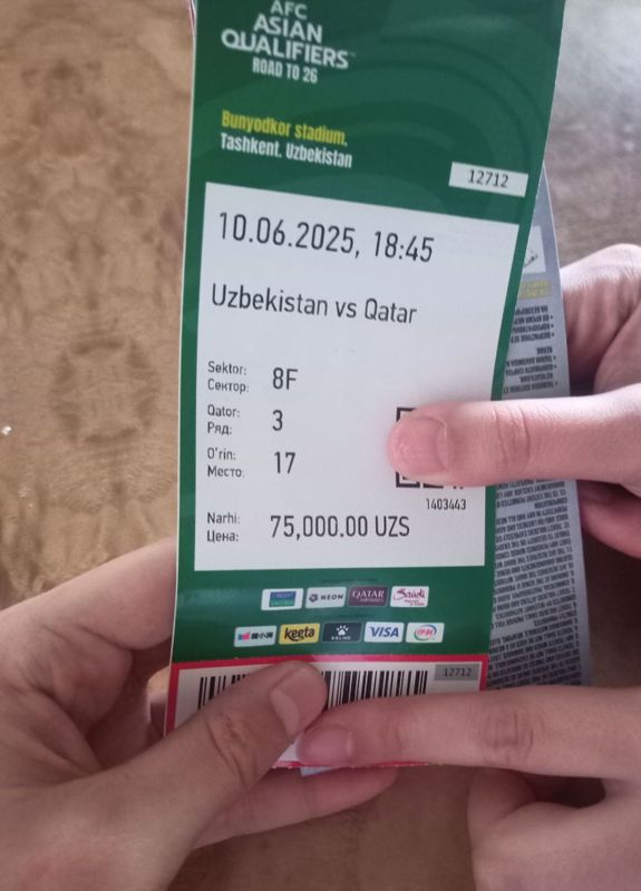 Bilet Qatar vs Uzbekistan.
