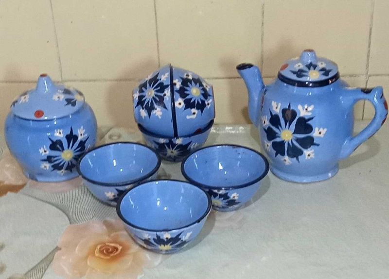 Продам. Набор для чая. Майолика. Винтаж. Новый. Продам. Набор для чая. Майолика. Винтаж. Новый.