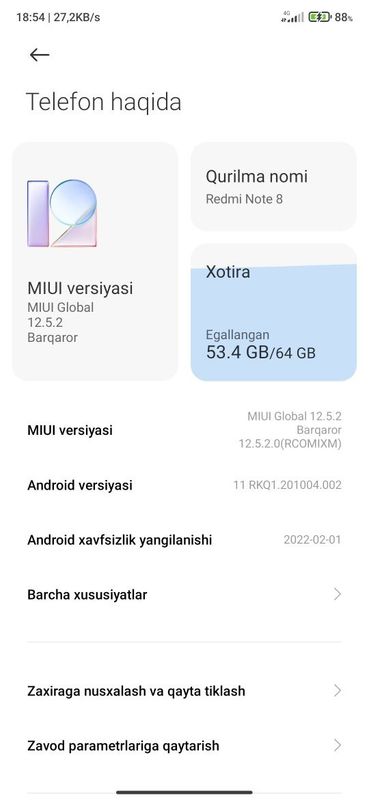 Redmi Not 8 Sotiladi