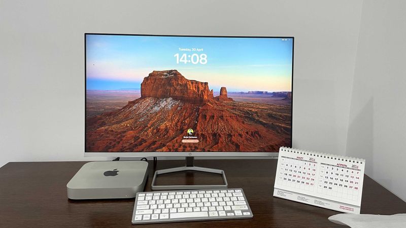 Mac Mini M1 8 /512GB (монитор 27 HP, Mi Mouse и клавиатура Yesido)