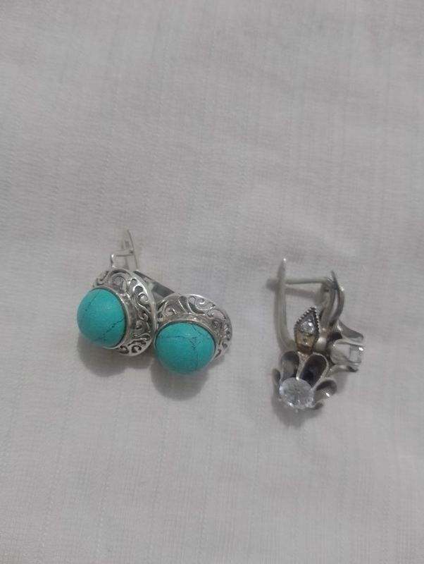 Серебряные серёжки Серебряные серёжки