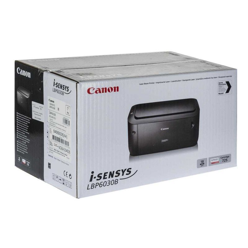 А4 Принтер лазерный Canon i-Sensys LBP6030B перечисления есть