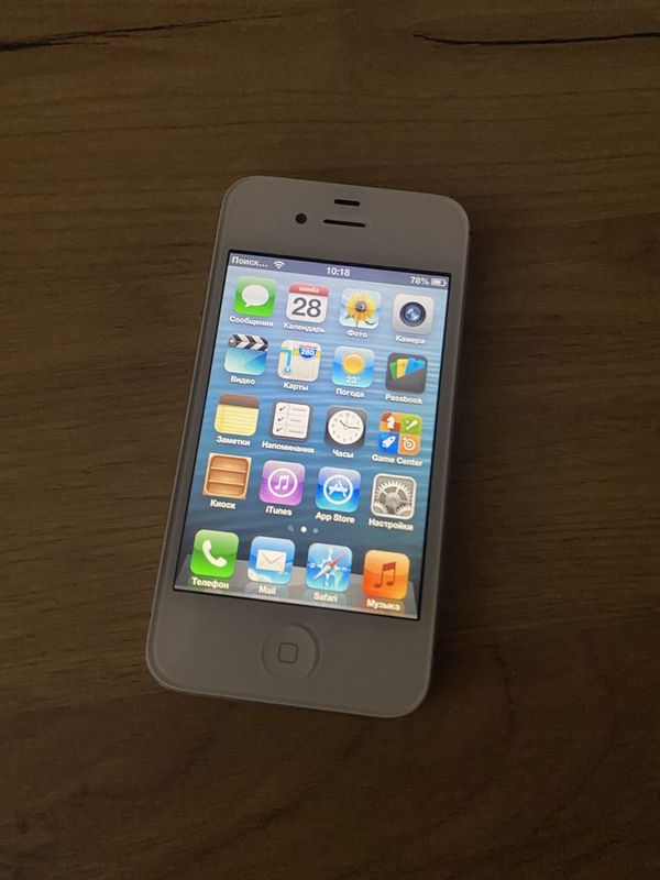 Iphone 4s 16gb ios 6.1.3 идеал Iphone 4s 16gb ios 6.1.3 идеал