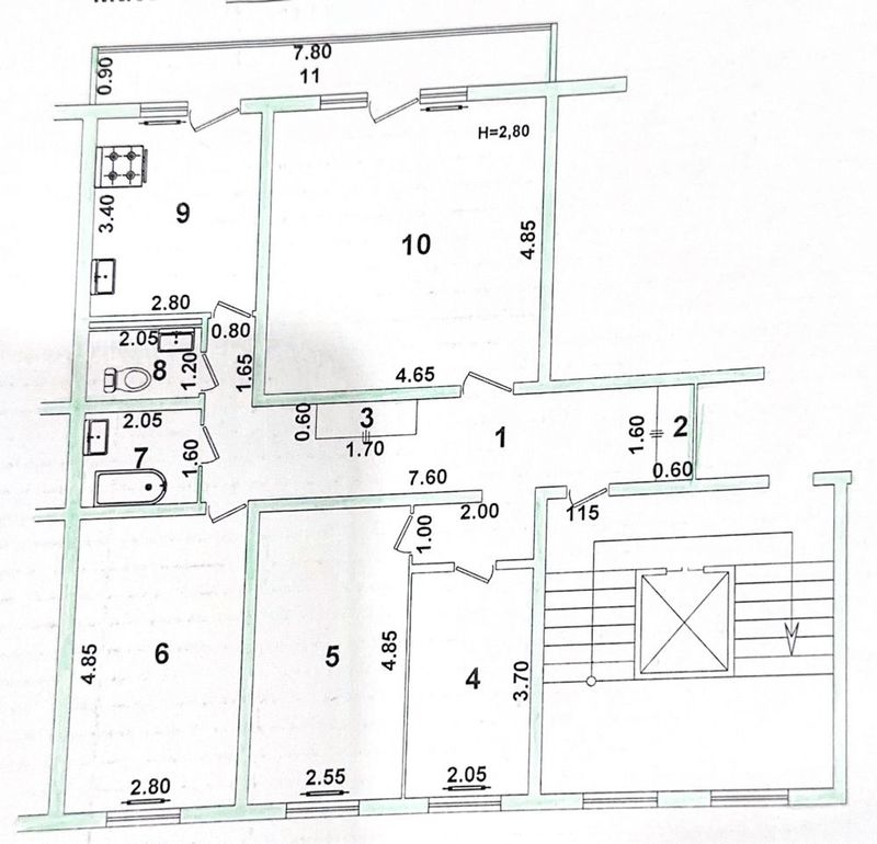 Продается 4-х комнатная квартира Алгоритм