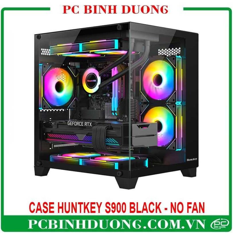 Huntkey CASE S900 BLACK - White/Black кейс компьютерный Huntkey CASE S900 BLACK - White/Black кейс компьютерный