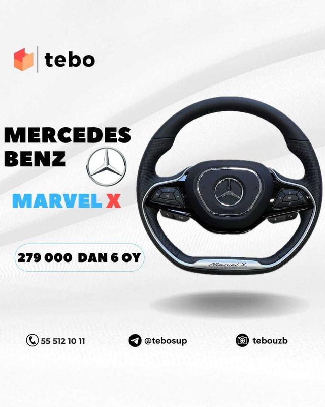 Rul Mercedes-Benz Marvel X Muddatli to'lovga