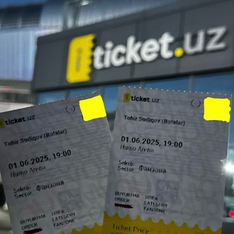 TOHIR SODIQOV 2025 konsertiga bilet TOHIR SODIQOV 2025 konsertiga bilet