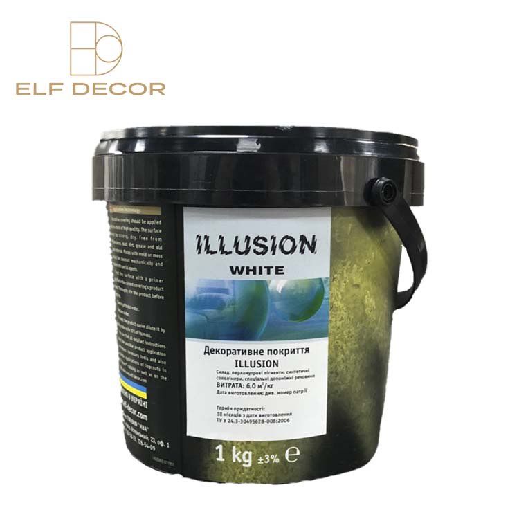 Отточенто, декоративный шёлк Illusion White Отточенто, декоративный шёлк Illusion White