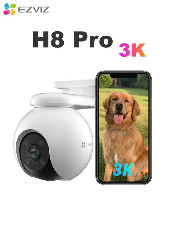 EZVIZ H8 PRO (3K 5MP) Wi Fi Kamera | Видеонаблюдения | Видеокамера EZVIZ H8 PRO (3K 5MP) Wi Fi Kamera | Видеонаблюдения | Видеокамера