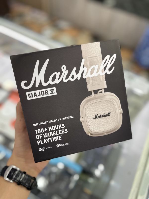 Наушники Marshall major 5 бежевый зарядка 100+ часов
