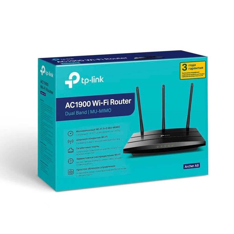 Wi-Fi роутер TP-LINK Archer A8 - Быстрый и Надежный Интернет Дома