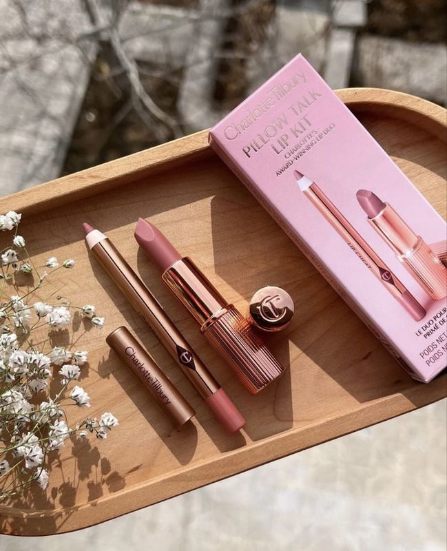 Набор помады и карандаша от Charlotte Tilbury Pillow Talk Medium