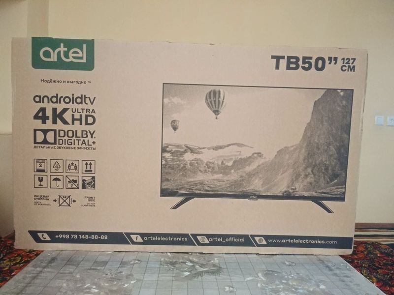 Artel smart tv 50 4K ultira bez ramka sotiladi yangi