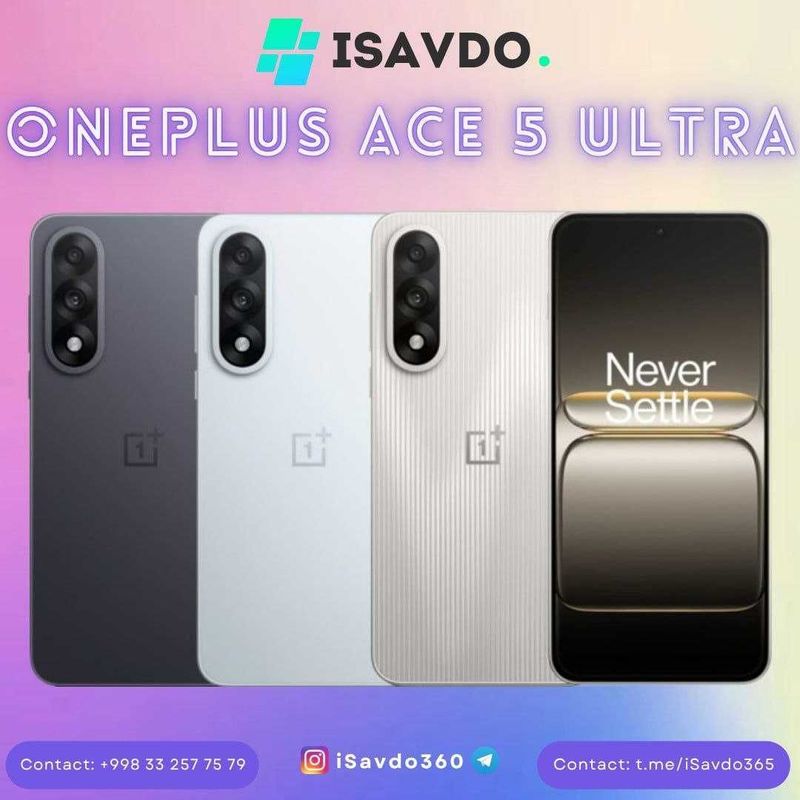OnePlus Ace 5 Ultra (Oldindan to`lovsiz | Без предоплаты) (Рассрочка) OnePlus Ace 5 Ultra (Oldindan to`lovsiz | Без предоплаты) (Рассрочка)