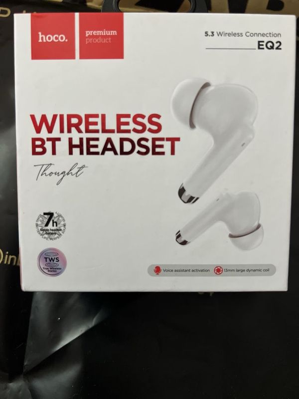 Наушники Hoco EQ2 TWS — Bluetooth 5.3, до 35 ч работы Наушники Hoco EQ2 TWS — Bluetooth 5.3, до 35 ч работы