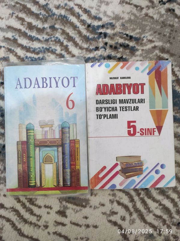 ADABIYOT KITOBLARI SOTILADI ADABIYOT KITOBLARI SOTILADI