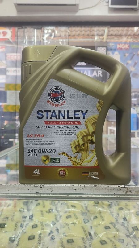 Stanley Fully Synthetic 0W-20 API SN 4L Turbo mashinalarga Stanley Fully Synthetic 0W-20 API SN 4L Turbo mashinalarga