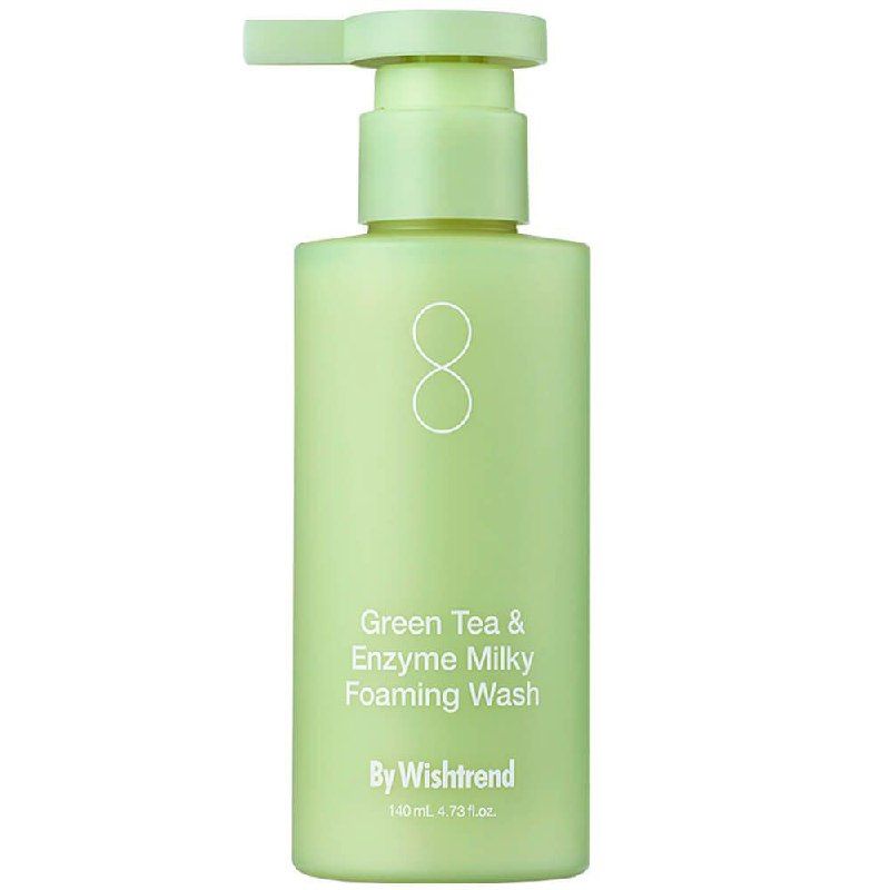 Энзимное средство для умывания с зелёным чаем By Wishtrend Green Tea & Enzyme Milky Foaming Wash Энзимное средство для умывания с зелёным чаем By Wishtrend Green Tea & Enzyme Milky Foaming Wash