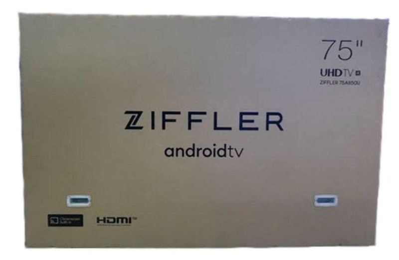 Телевизор ZIFFLER 75 с бесплатной достакой ЦЕНА 100%