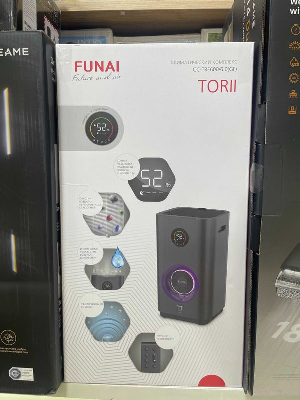 Очиститель и увлажнитель воздуха Funai Torii CC-TRE600/6.0 (GF) Очиститель и увлажнитель воздуха Funai Torii CC-TRE600/6.0 (GF)