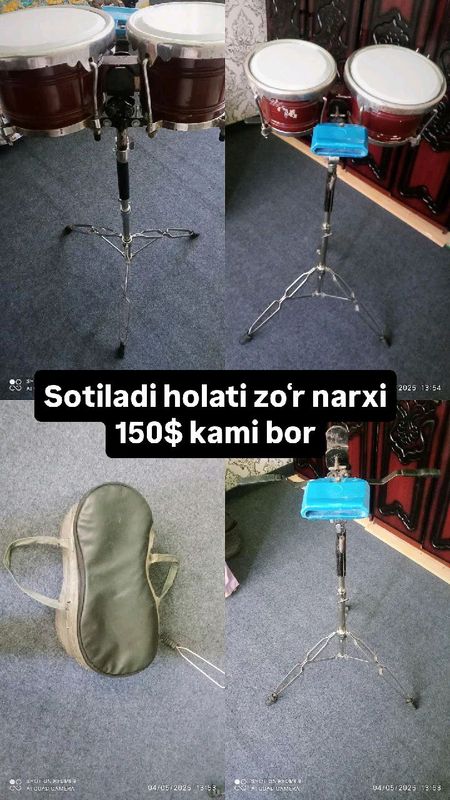 sotiladi bongi zarbli musiqa asbobi sotiladi bongi zarbli musiqa asbobi
