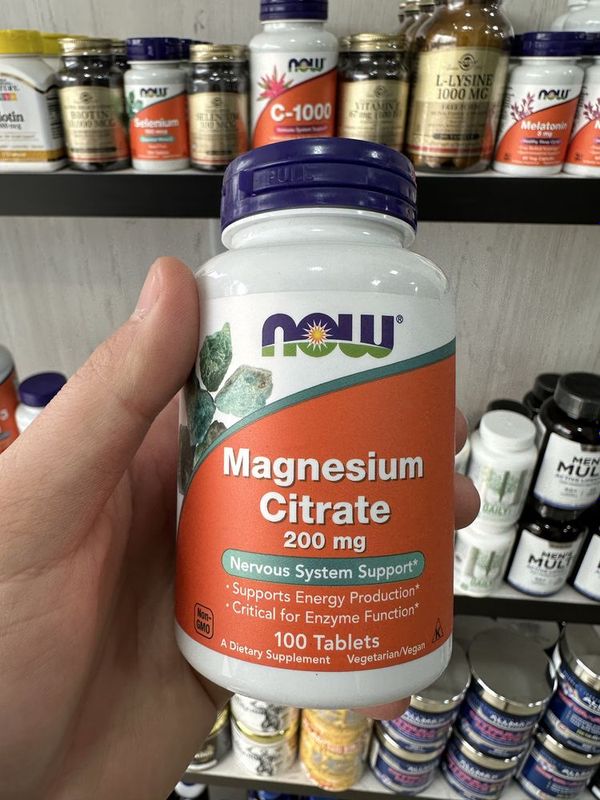 Now Magnesium Citrate 200mg