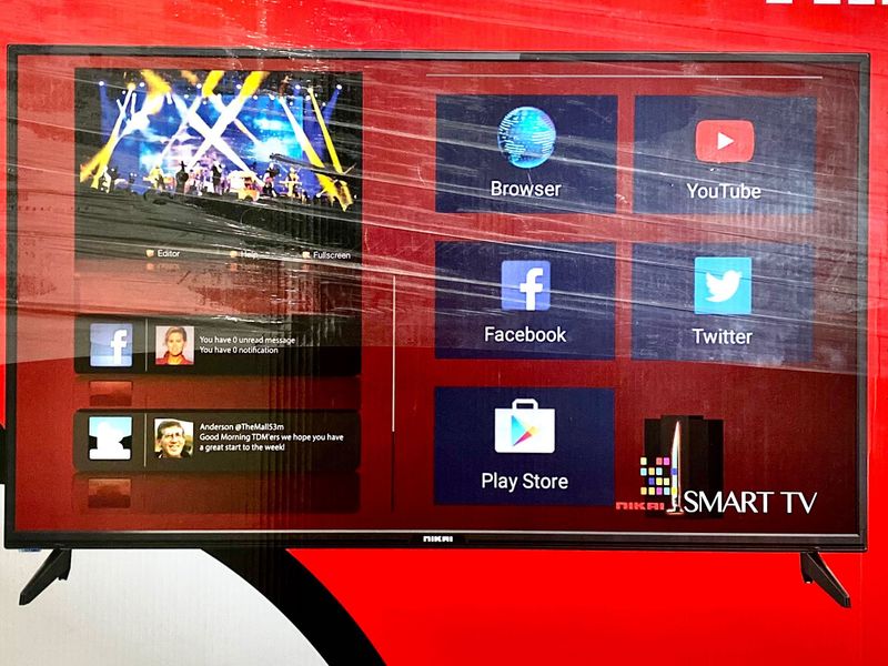 Телевизор Nikai 55” 4K Smart TV – Yangi, Dubaydan keltirilgan! Телевизор Nikai 55” 4K Smart TV – Yangi, Dubaydan keltirilgan!