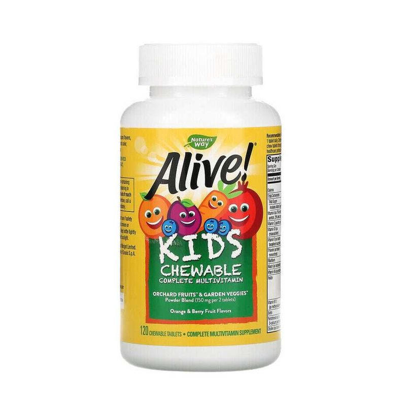 Alive Kids Chewable Multivitamin 120chewable tablets Alive Kids Chewable Multivitamin 120chewable tablets