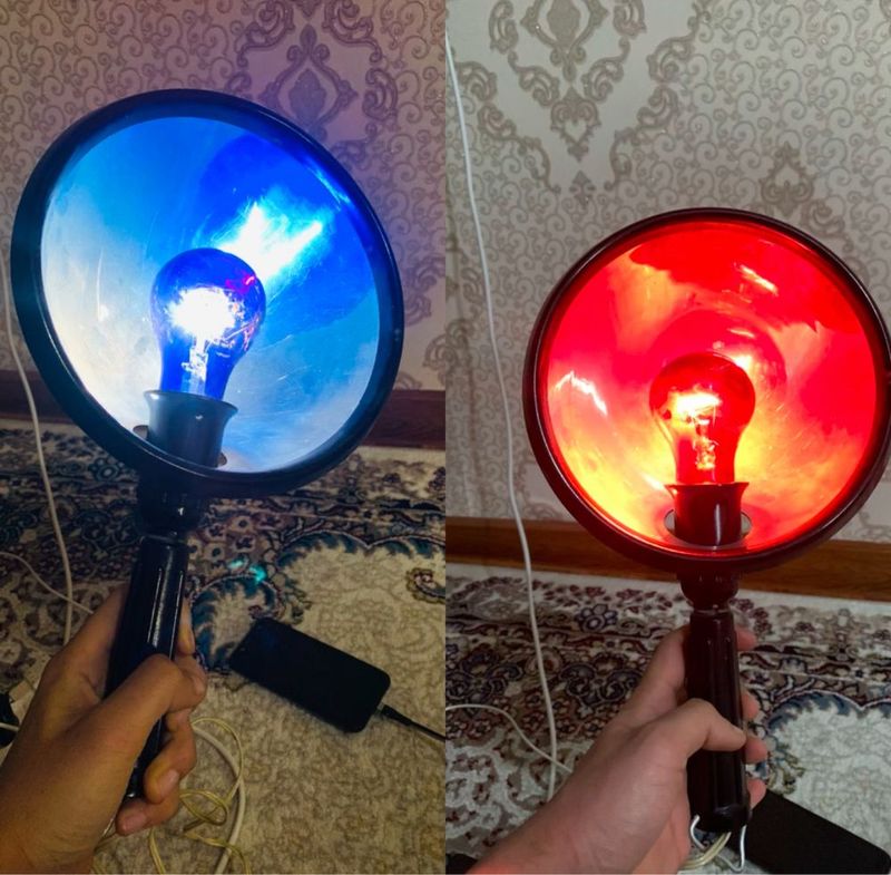 Lampa medisina koʻk va qizil