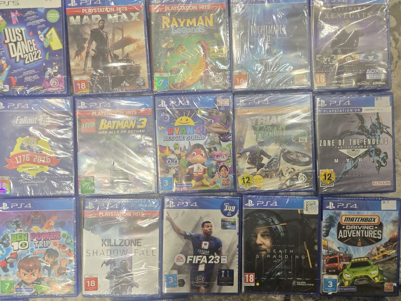 Новые диски ps4, ps5