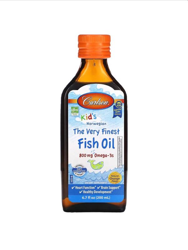 Carlson fish oil , Норвежская серия натуральный апельсиновый вкус