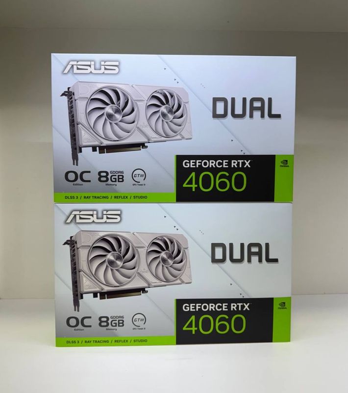 Asus RTX 4060 8Gb Dual yengi запечатанный Asus RTX 4060 8Gb Dual yengi запечатанный