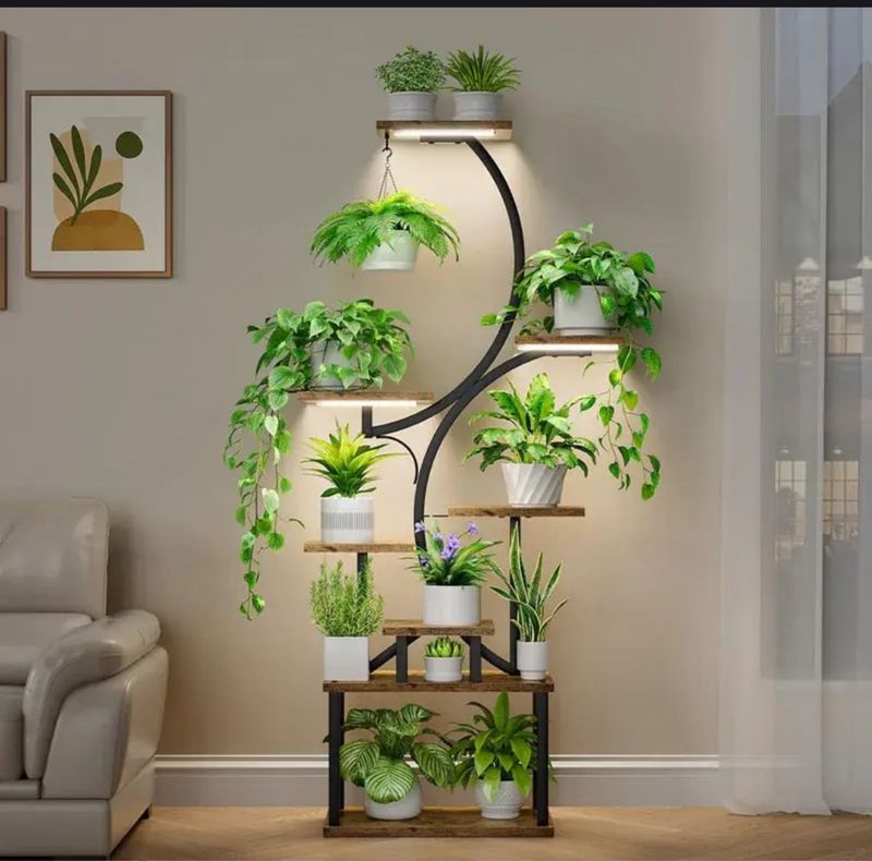Полка для цветов с led подсветкой Полка для цветов с led подсветкой