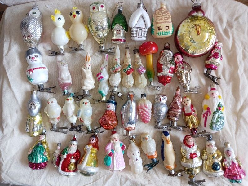 Ёлочные игрушки винтаж