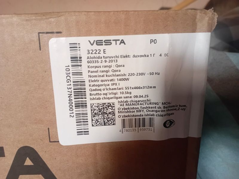 Vesta Mini pech 32 l Vesta Mini pech 32 l