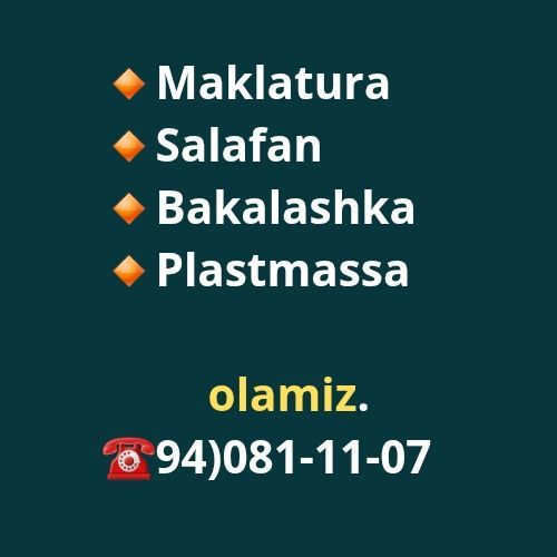Maklatura olamiz Maklatura olamiz
